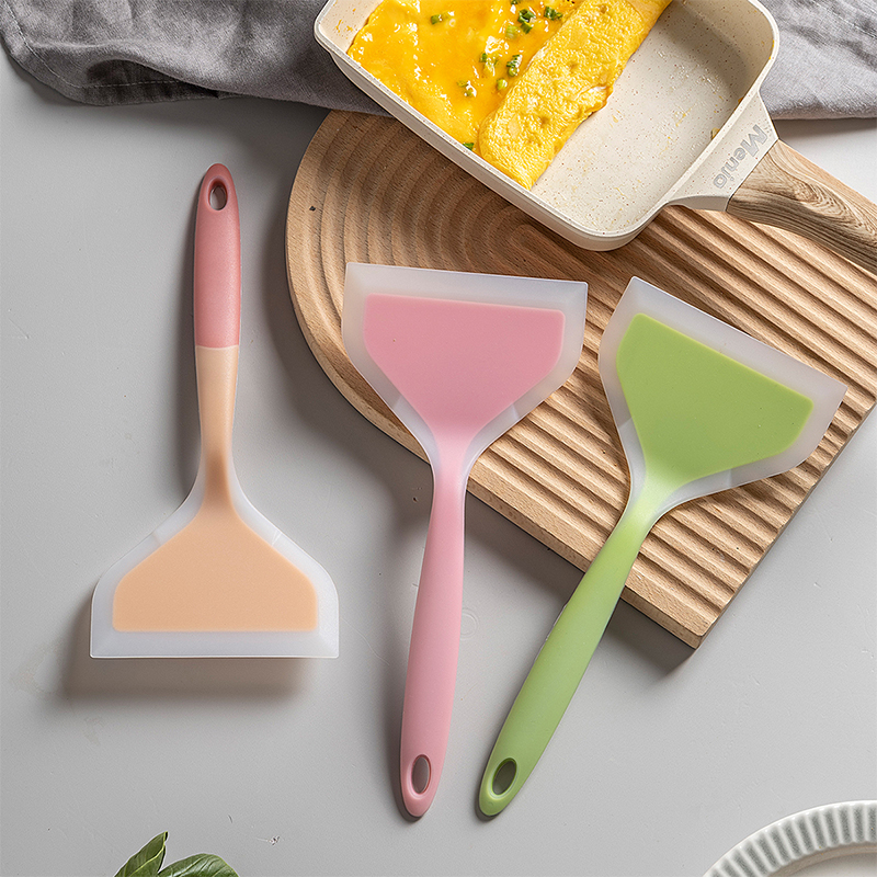 Okonomiyaki Spatula - Silicone spatula wide mouth frying shovel