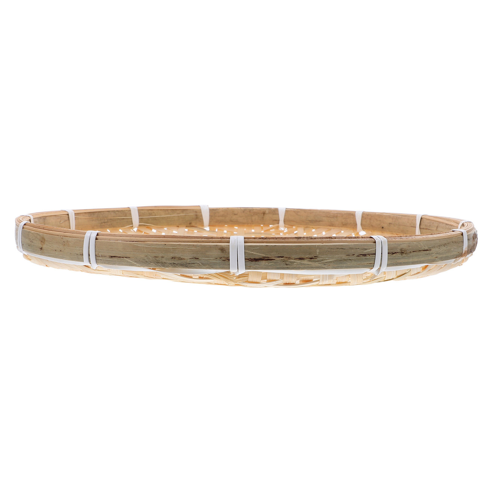 Dim Sum Basket - 35Cm Round Bamboo Sieve Basket Flat