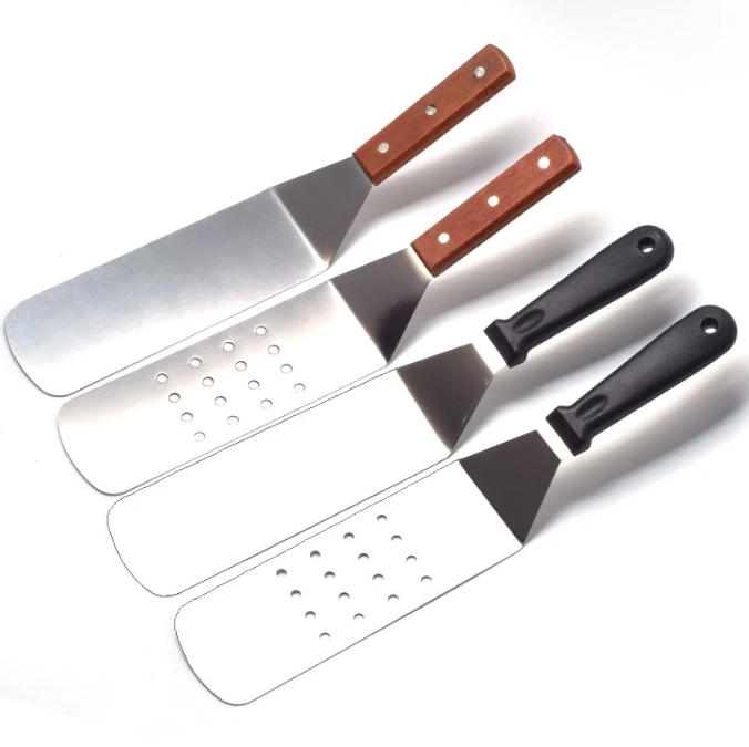 Okonomiyaki Spatula - Kitchen Spatula Wooden Handle Grill Turner