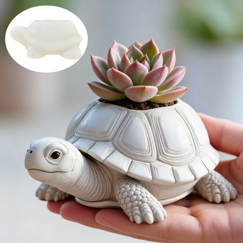 Wolf Head Shaped Flower Pot Pe - Potsticker Mold 评论和价格