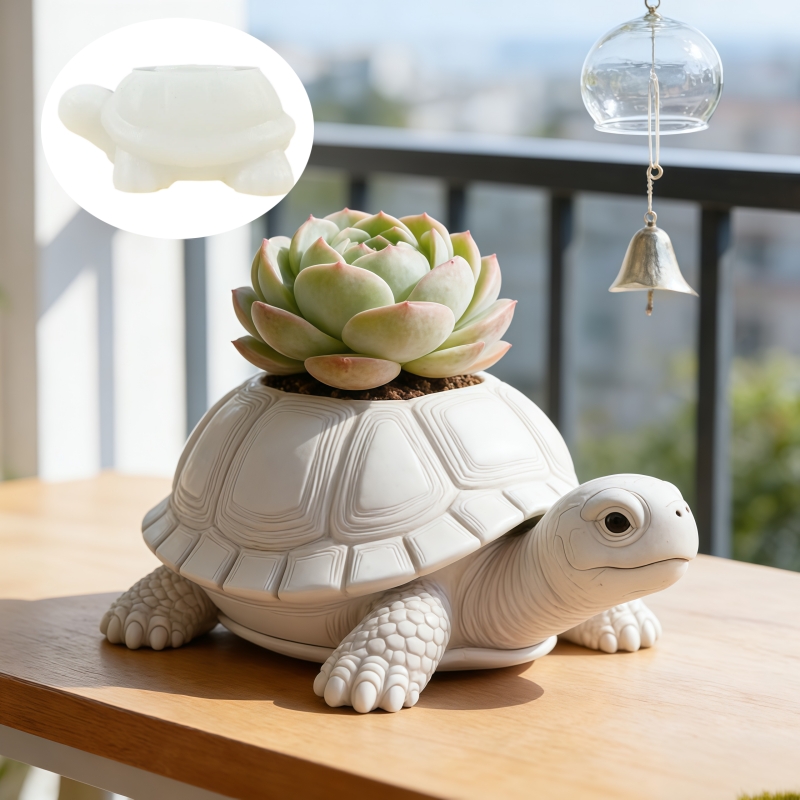 Wolf Head Shaped Flower Pot Pe - Potsticker Mold 评论和价格