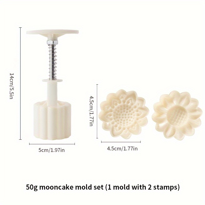 Sunflower Flowers Moon Cake Mo - Bunny Cake Mold 评论和价格