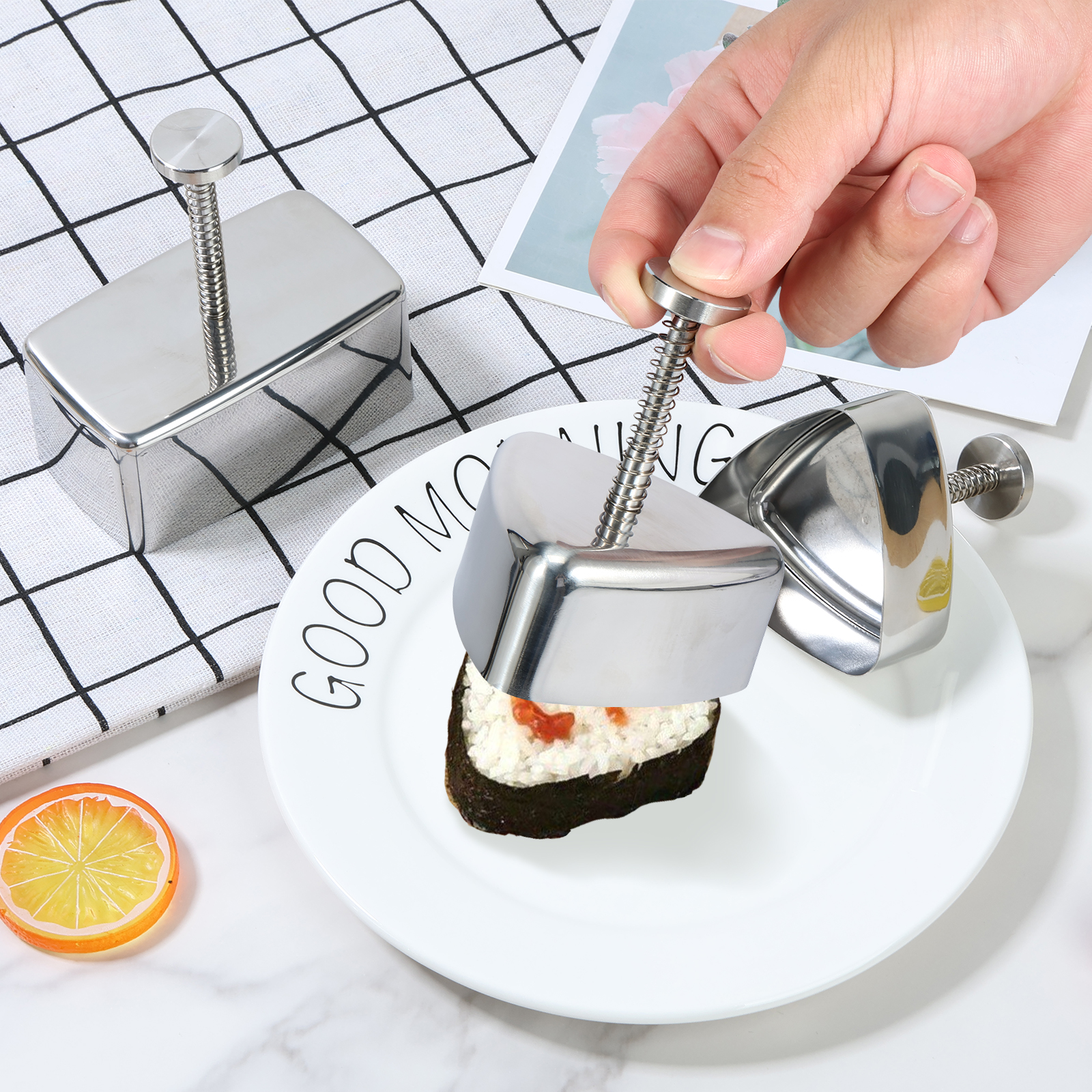 Onigiri Mold Non-stick Stainle - Spring Roll Wrapper 评论和价格