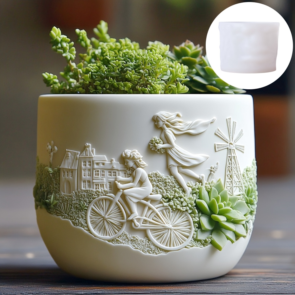 Beauty holding horse relief su - Potsticker Mold 评论和价格