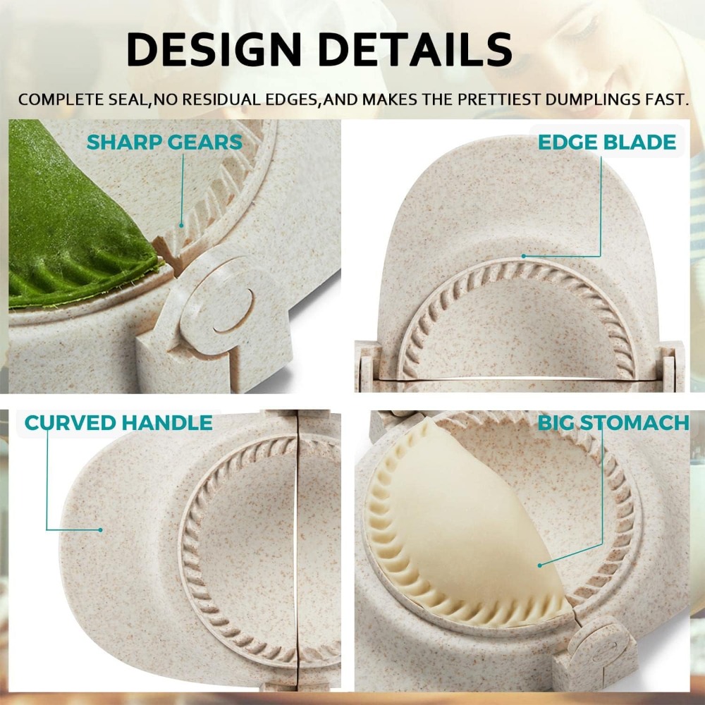 5 Inch Extra Large Empanada Ma - Dumpling Press Set 评论和价格