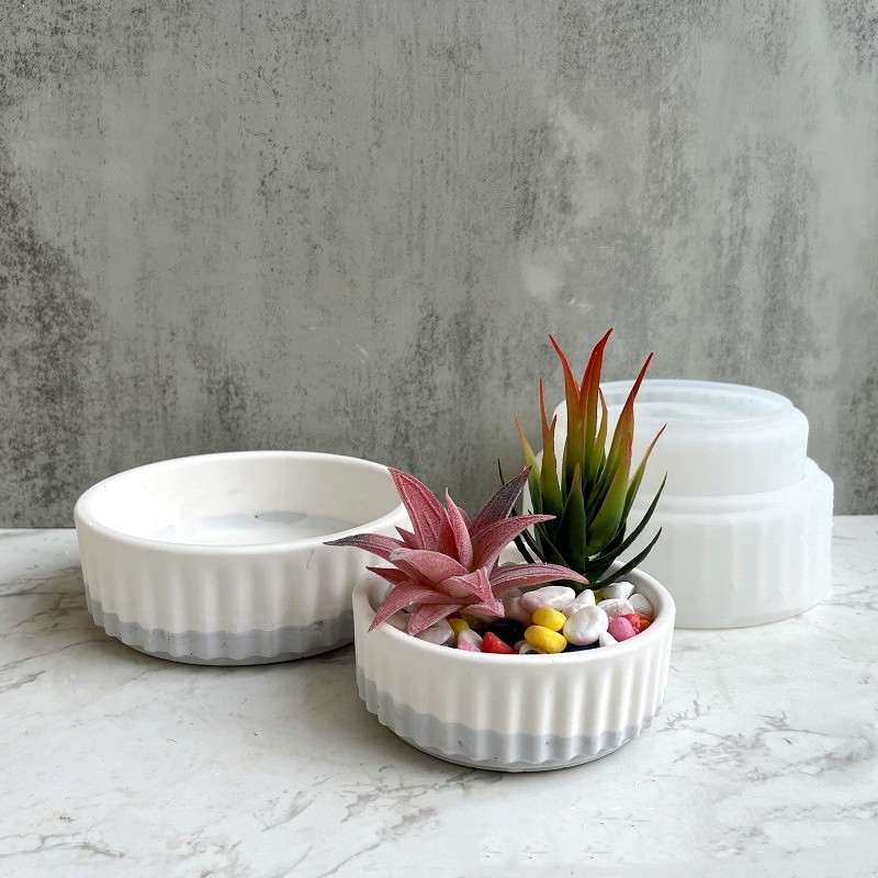 Stripe Flowerpot Silicone Mold - Potsticker Mold 评论和价格