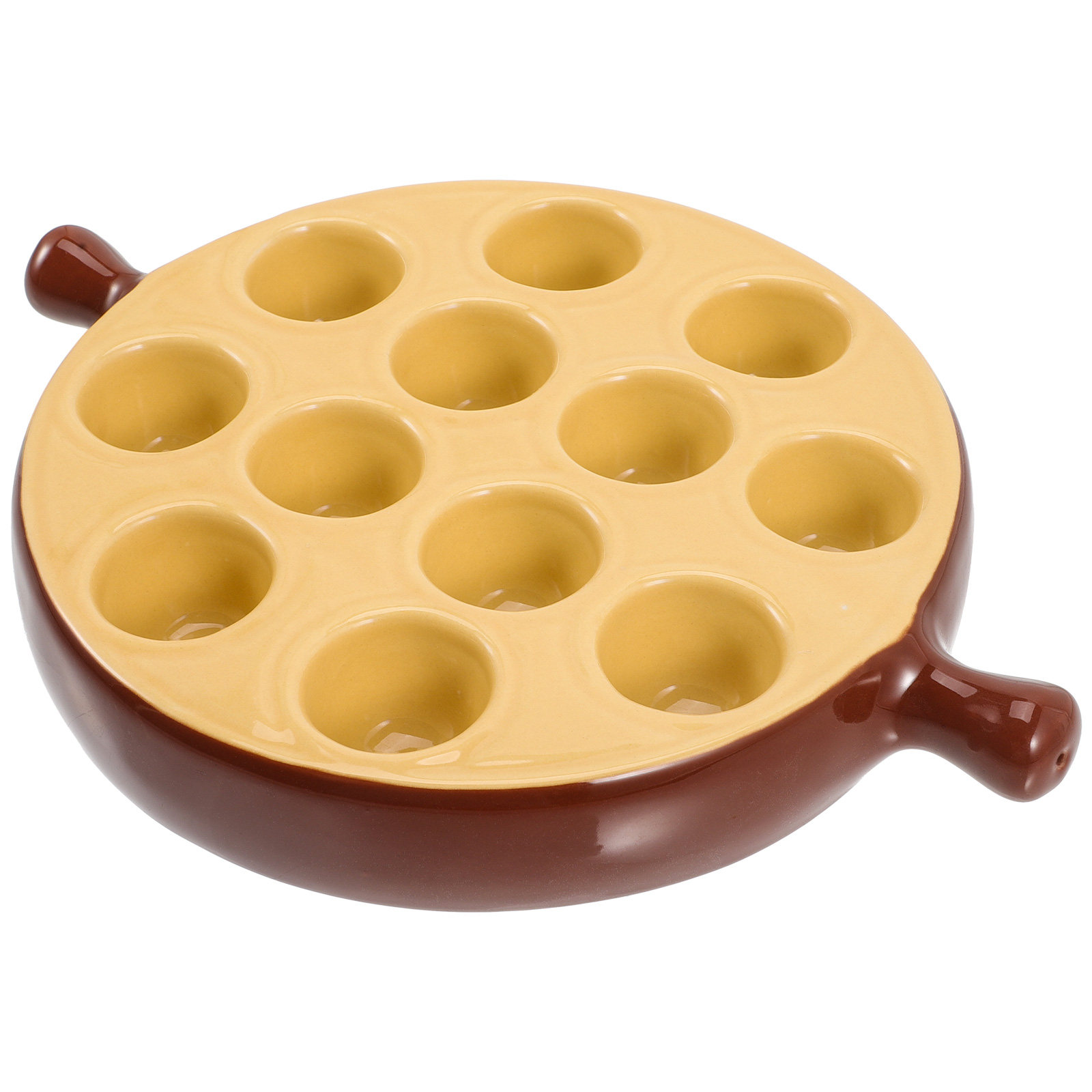 Ceramic Escargot Plate 12 Hole - Takoyaki Grill Plate 评论和价格