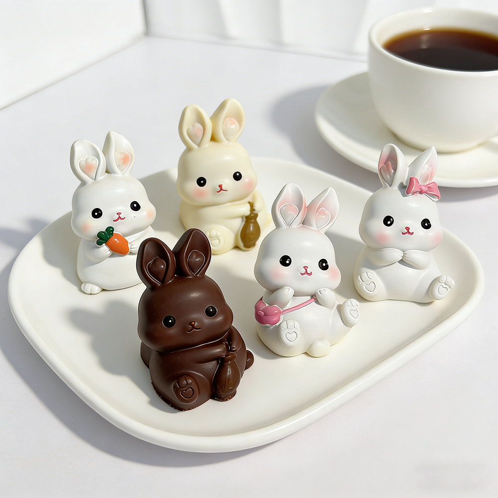 Easter Bunny Silicone Mold Cut - Bunny Cake Mold 评论和价格