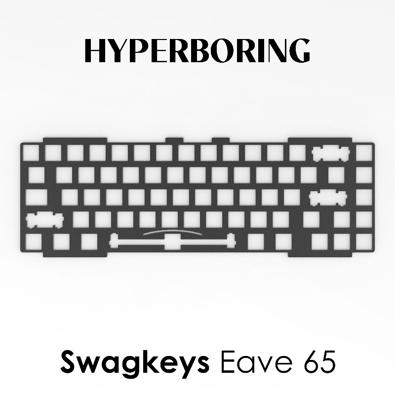 Swagkeys Eave65 Keyboard Posit - Crepe Pan Carbon 评论和价格